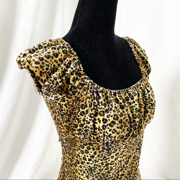 Forever21 Leopard Print Dress L - Picture 6 of 10